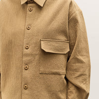 7115 by Szeki Textured Flat Hem Shirt, Kelp