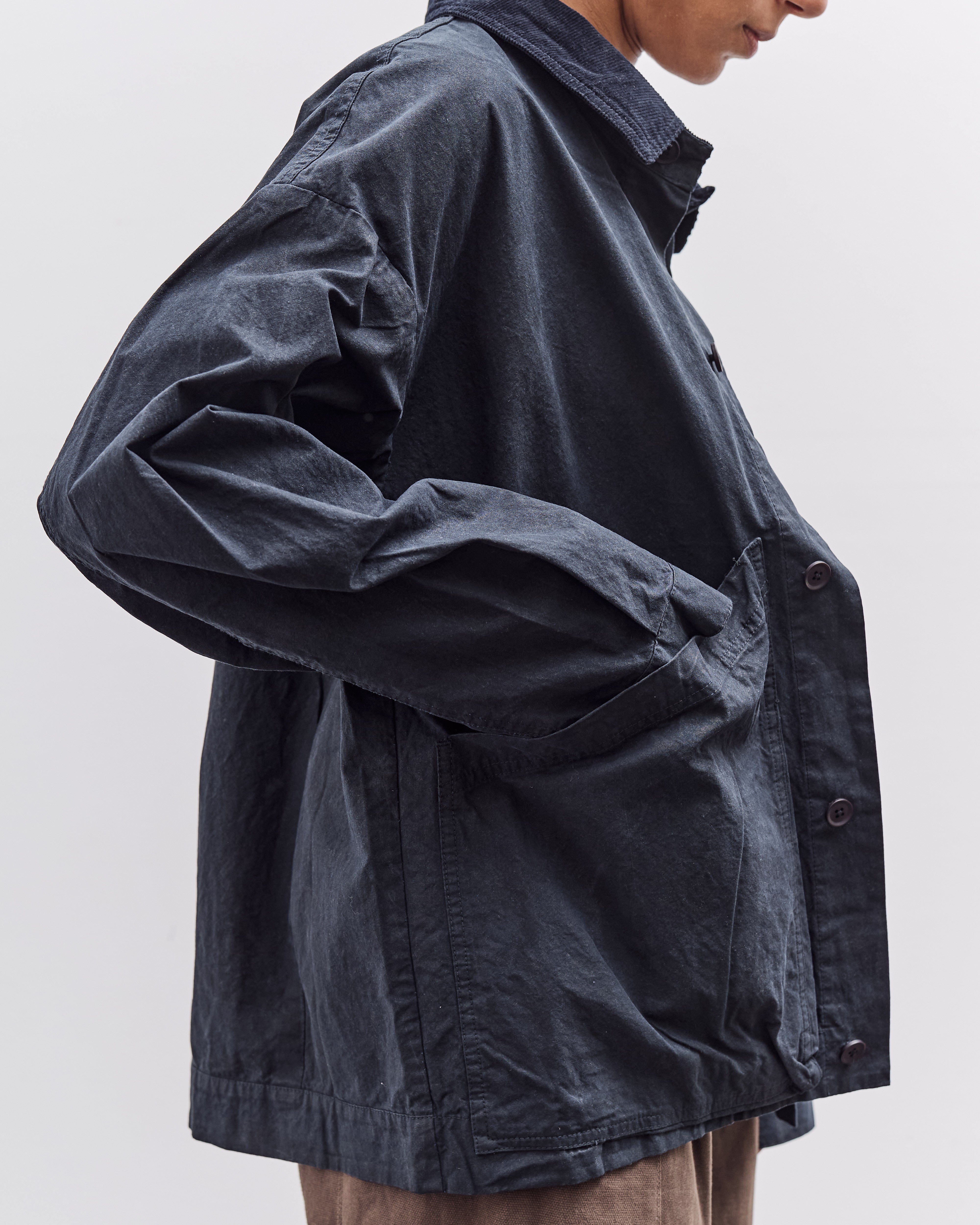 7115 by Szeki Panel Pockets Shirt Jacket, Navy Black – Glasswing