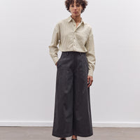 7115 by Szeki Wide-Legged Skate Trouser, Charcoal Black