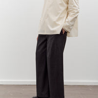 7115 by Szeki Wide-Legged Skate Trouser Unisex, Charcoal Black