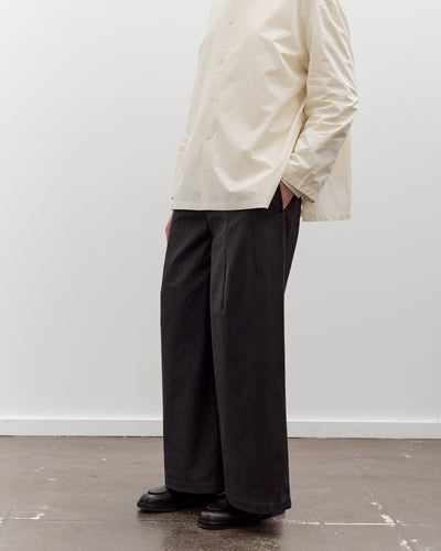 7115 by Szeki Wide-Legged Skate Trouser Unisex, Charcoal Black