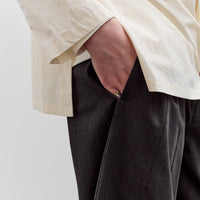 7115 by Szeki Wide-Legged Skate Trouser Unisex, Charcoal Black