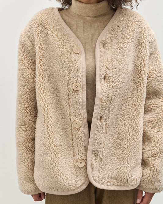 7115 Curly Jacket, Beige