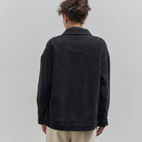 7115 Panel Pocket Shirt Jacket, Black Heavy Canvas