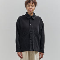 7115 Panel Pocket Shirt Jacket, Black Heavy Canvas