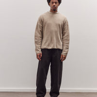 Oversized Mock Neck Sweater, Speckle Beige