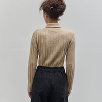 7115 Yak Ribbed Roll-Neck Sweater, Desert Sand