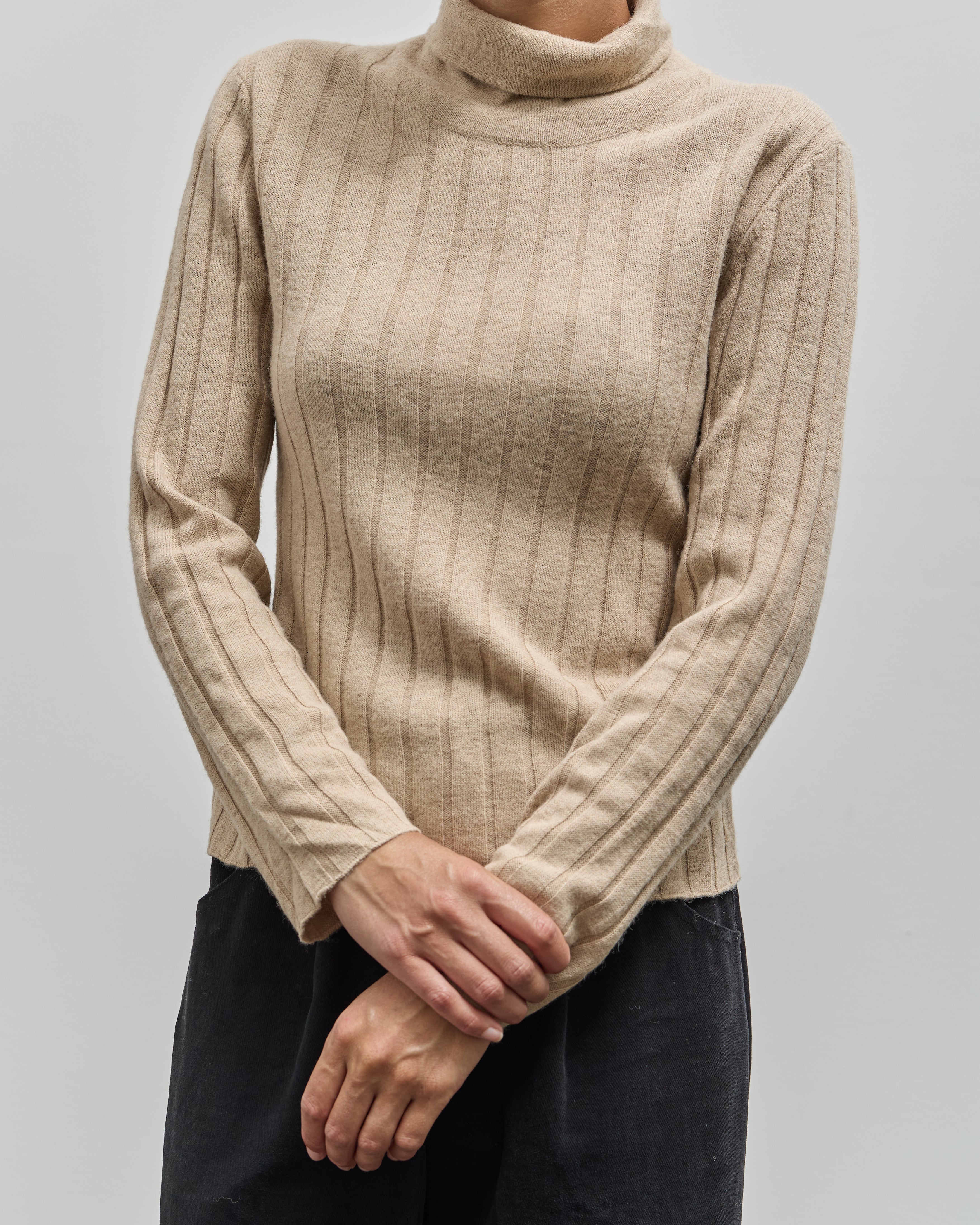 トップス W FACE HALF ZIP YAK KNIT TOPS CLANE - ダブルフェイス ヤク ニットトップス - W FACE HALF ZIP