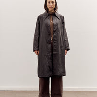 7115 by Szeki Spring Trench Overcoat - Waxed Edition, Charcoal