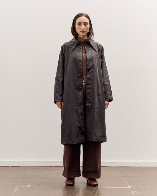 7115 by Szeki Spring Trench Overcoat - Waxed Edition, Charcoal