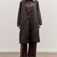 7115 by Szeki Spring Trench Overcoat - Waxed Edition, Charcoal