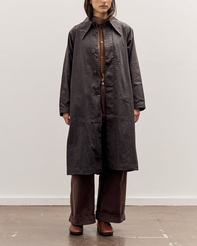 7115 by Szeki Spring Trench Overcoat - Waxed Edition, Charcoal