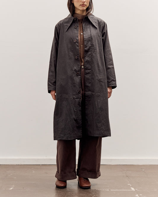 7115 by Szeki Spring Trench Overcoat - Waxed Edition, Charcoal