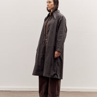 7115 by Szeki Spring Trench Overcoat - Waxed Edition, Charcoal