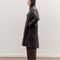 7115 by Szeki Spring Trench Overcoat - Waxed Edition, Charcoal