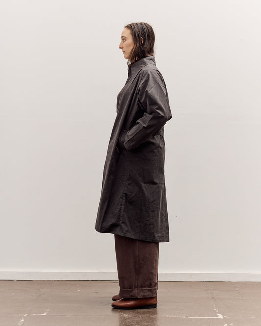 7115 by Szeki Spring Trench Overcoat - Waxed Edition, Charcoal
