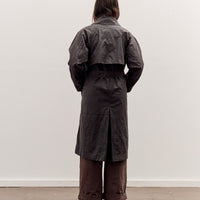 7115 by Szeki Spring Trench Overcoat - Waxed Edition, Charcoal