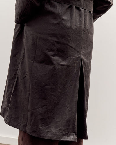 7115 by Szeki Spring Trench Overcoat - Waxed Edition, Charcoal