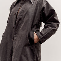 7115 by Szeki Spring Trench Overcoat - Waxed Edition, Charcoal