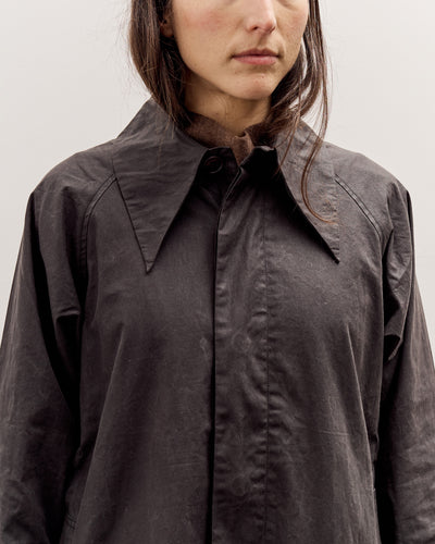7115 by Szeki Spring Trench Overcoat - Waxed Edition, Charcoal