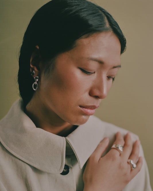 Agmes Sacha Earrings, Sterling Silver