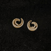 Agmes Mini Nadia Studs, Gold Vermeil