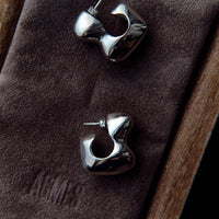 Agmes Bubble Hoops, Sterling Silver