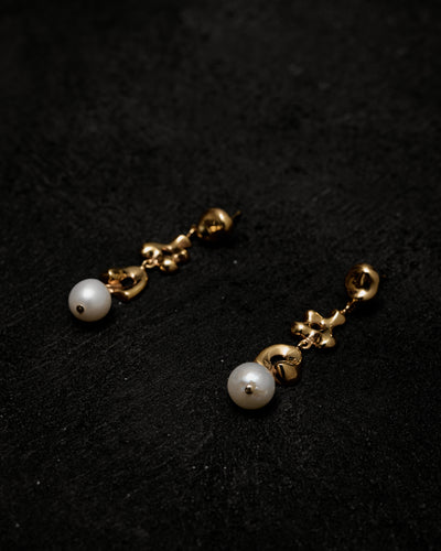 Agmes Diane Earrings, Gold Vermeil