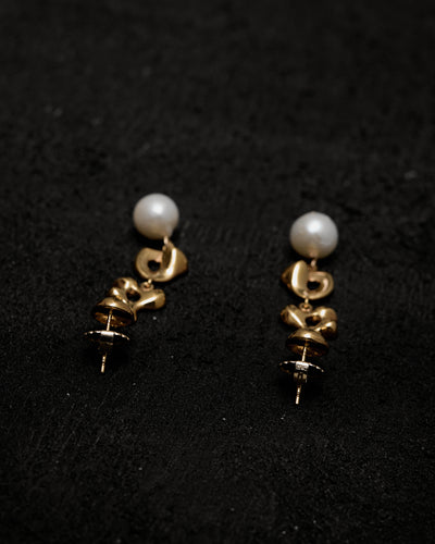 Agmes Diane Earrings, Gold Vermeil