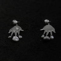 Agmes Lee Earrings, Sterling Silver