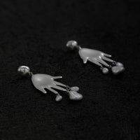 Agmes Lee Earrings, Sterling Silver