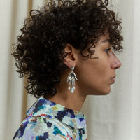 Agmes Lee Earrings, Sterling Silver