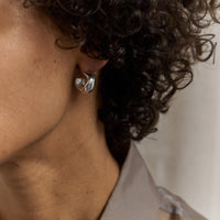 Agmes Small Celia Hoops, Sterling Silver