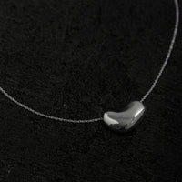 Agmes Small Sculpted Heart Pendant, Sterling Silver