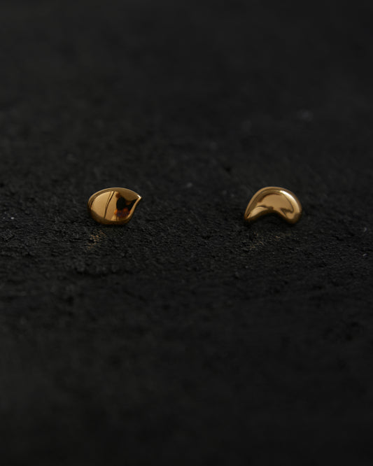 Agmes Sum of Parts Studs, Gold Vermeil