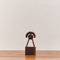 Aleph Geddis Wood Sculpture, Littles Semi Circle Portal Buddy #60