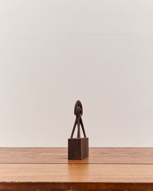 Aleph Geddis Wood Sculpture, Littles Semi Circle Portal Buddy #60