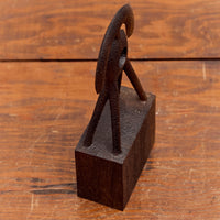 Aleph Geddis Wood Sculpture, Littles Semi Circle Portal Buddy #60