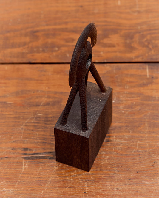 Aleph Geddis Wood Sculpture, Littles Semi Circle Portal Buddy #60