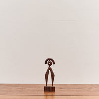 Aleph Geddis Wood Sculpture, Littles Semi Circle Portal Buddy #54