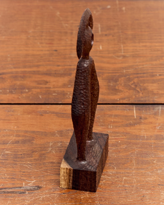Aleph Geddis Wood Sculpture, Littles Semi Circle Portal Buddy #54