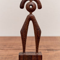 Aleph Geddis Wood Sculpture, Littles Semi Circle Portal Buddy #54