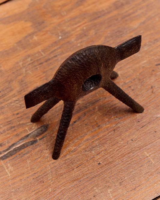 Aleph Geddis Wood Sculpture, Littles Portal Buddy With Wings #59