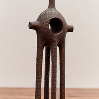 Aleph Geddis Wood Sculpture, Nesting Portal Buddy #58