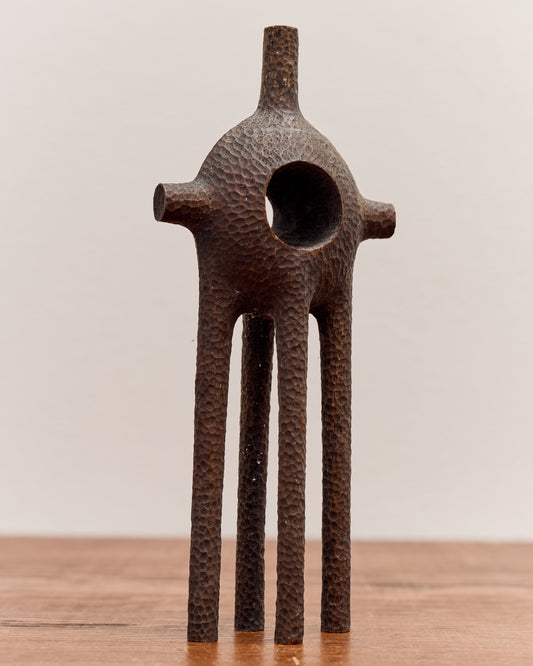 Aleph Geddis Wood Sculpture, Nesting Portal Buddy #58