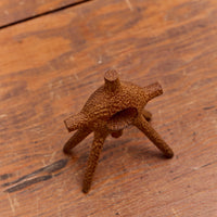 Aleph Geddis Wood Sculpture, Littles Round Portal Buddy #51
