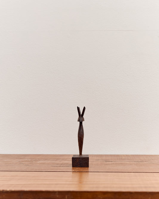 Aleph Geddis Wood Sculpture, Littles Portal Buddy #57