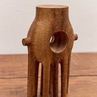 Aleph Geddis Wood Sculpture, Spacey Bust #48