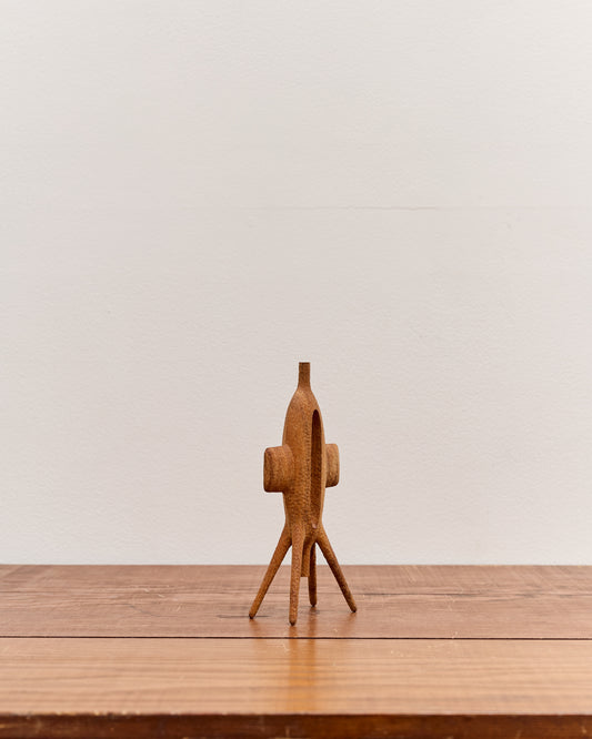 Aleph Geddis Wood Sculpture, Medium Winged Portal Buddy #46