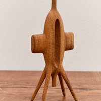 Aleph Geddis Wood Sculpture, Medium Winged Portal Buddy #46